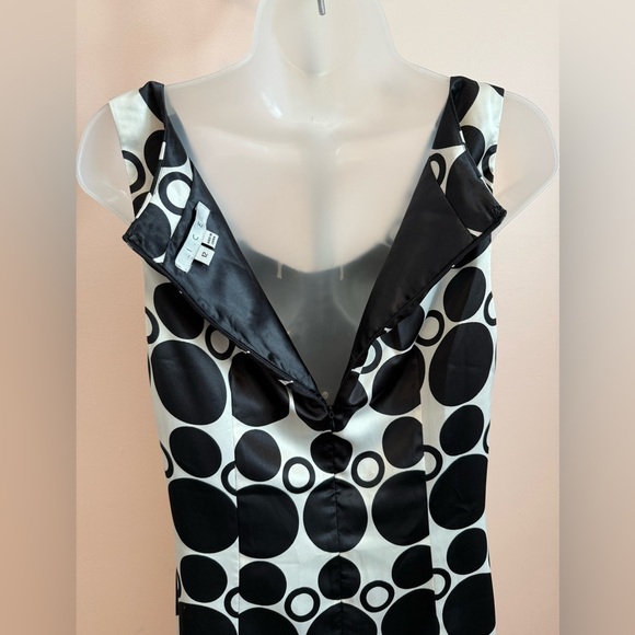 I.C.E. Black & White Polka Dot Sleeveless Y2K Dress Size 12 - Picture 9 of 13